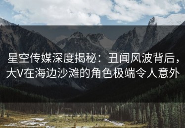 星空传媒深度揭秘：丑闻风波背后，大V在海边沙滩的角色极端令人意外