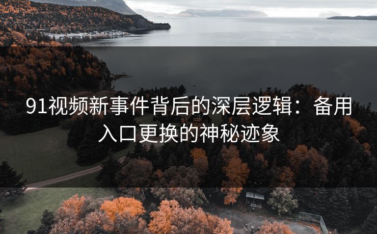 91视频新事件背后的深层逻辑：备用入口更换的神秘迹象